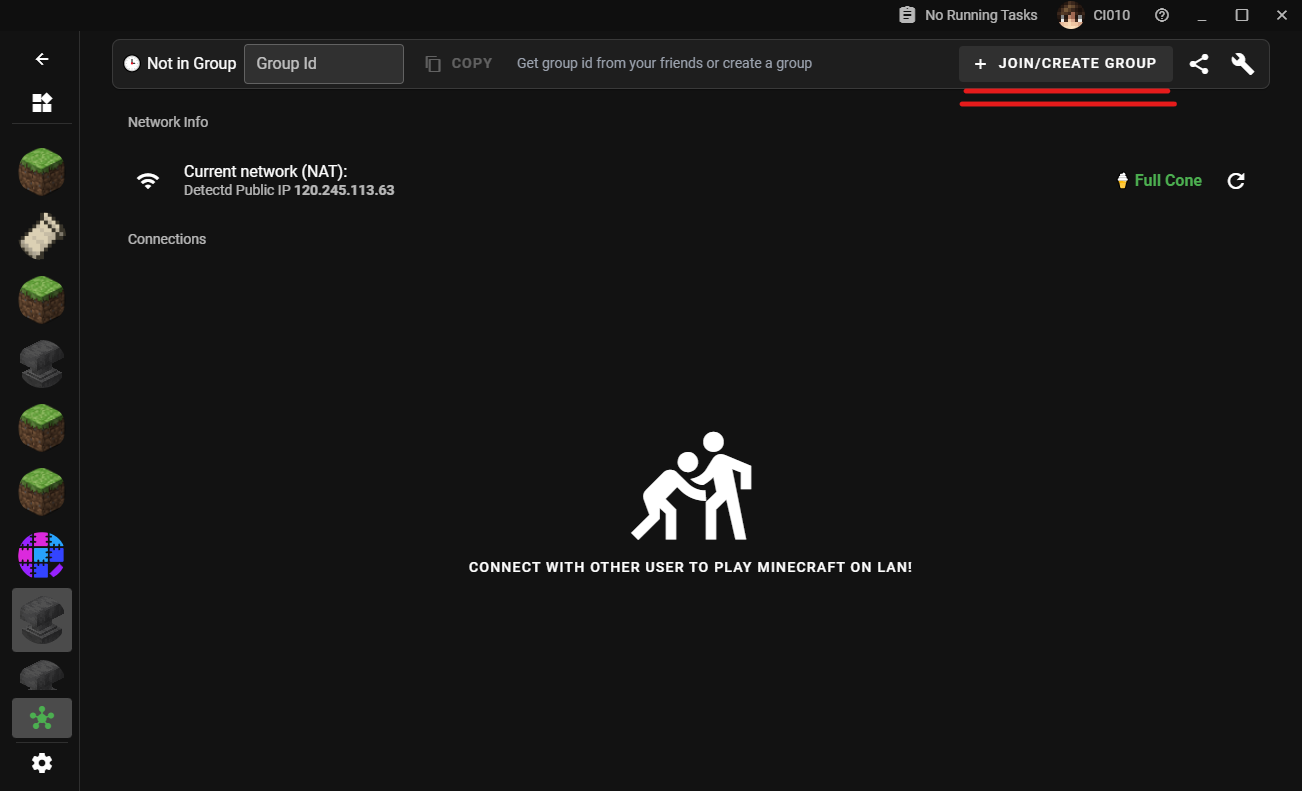 XMCL interface for joining a friend multiplayer session
