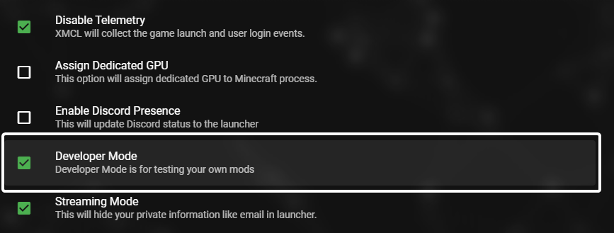 Enabling Developer Mode